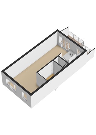 Floorplan - Havikstraat 44BS, 3514 TS Utrecht